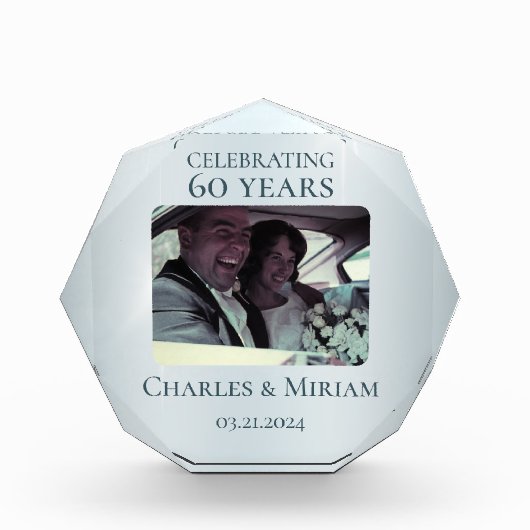 Aangepaste Foto 60e Diamond Jubileum Keepsake (Voorkant)