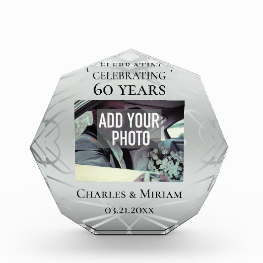 Aangepaste Foto 60e Diamond Jubileum Keepsake (Voorkant)