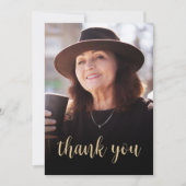 Aangepaste foto 60e verjaardagsfeestje bedankkaart (Voorkant)