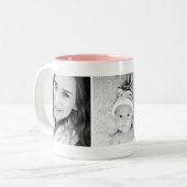 Aangepaste foto aangepast microgram tweekleurige koffiemok (Voorkant links)