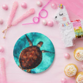 Aangepaste foto Aangepast Modern Papieren Bordje (Feest)