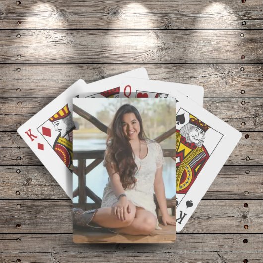 Aangepaste foto aangepast pokerkaarten