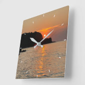 Aangepaste foto aangepast pols vierkante klok (Hoek)