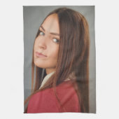 Aangepaste foto aangepast theedoek (Verticaal)