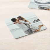 Aangepaste foto aangepast vierkante kartonnen onderzetter (Schuin)