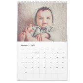 Aangepaste foto-aangepaste agenda kalender (Feb 2027)