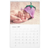 Aangepaste foto-aangepaste agenda kalender (Jan 2027)