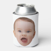 Aangepaste foto, Aangepaste foto gezicht Blikjeskoeler (Blikje Voorkant)