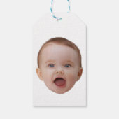 Aangepaste foto, aangepaste foto gezicht cadeaulabel (Achterkant)
