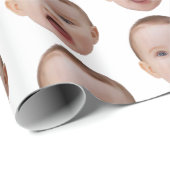 Aangepaste foto, Aangepaste foto gezicht Cadeaupapier (Rol Hoek)