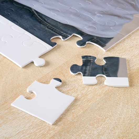 Aangepaste foto - Aangepaste tekst Legpuzzel (Zijkant)