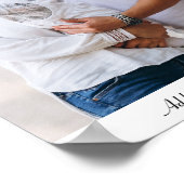 Aangepaste foto - Aangepaste tekst Poster (Hoek)