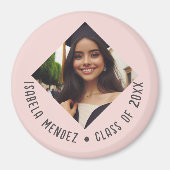 Aangepaste foto-aankondiging van afstuderen magneet (Voorkant)