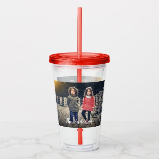 Aangepaste foto-acrylgetumbler acryl drinkbeker (Voorkant)