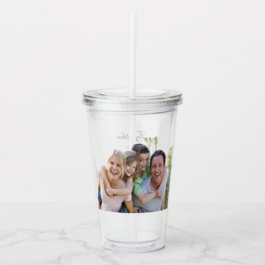 Aangepaste foto-acrylgetumbler acryl drinkbeker (Voorkant)