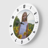 Aangepaste foto-acrylwandklok grote klok (Hoek)