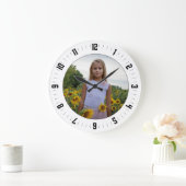 Aangepaste foto-acrylwandklok grote klok (Huis)