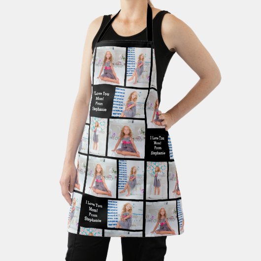 Aangepaste foto Afbeelding Moederdag mam vrouwen Schort (Insitu)