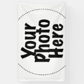 Aangepaste FOTO AFBEELDING Party Banner (Verticaal)