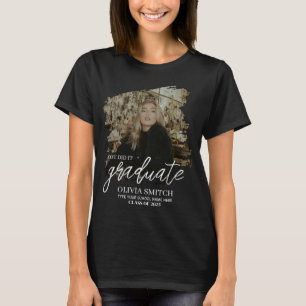 Aangepaste foto afgestudeerde t-shirt