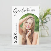 Aangepaste foto afstudeeraankondigingen kaart (Staand voorkant)