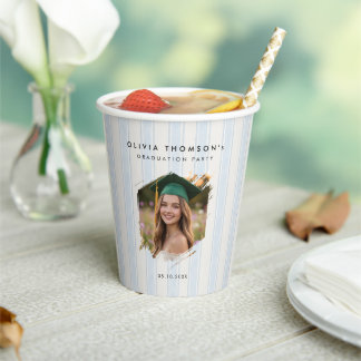 Aangepaste foto afstudeerfeestje papieren bekers