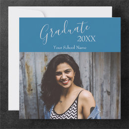 Aangepaste Foto Afstuderen Aankondiging Open Huis