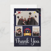 Aangepaste foto afstuderen bedankkaart (Voorkant / Achterkant)