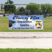 Aangepaste foto Afstuderen Outdoor Sky Yard Banner (Insitu)