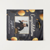 Aangepaste Foto Afstuderen Party Decor Party Achte Wandkleed (Voorkant (horizontaal))