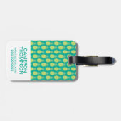 Aangepaste foto-ananassen bagagelabel (Achterkant horizontaal)