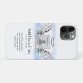 Aangepaste foto Angel Wings en Heart Memorial Case-Mate iPhone Case (Achterkant (horizontaal))