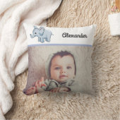 Aangepaste foto Baby Blue Elephant Kussen (Deken)
