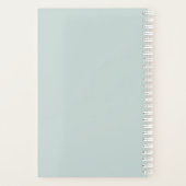 Aangepaste foto baby Blue First Year Planner (Achterkant)