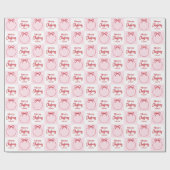 Aangepaste Foto Baby Eerste Kerst Cadeaupapier (Vlak)