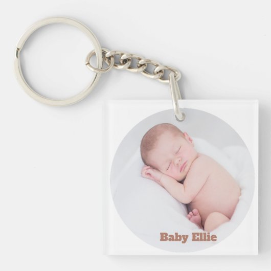 Aangepaste foto Baby Ellie Sleutelhanger (voorkant)