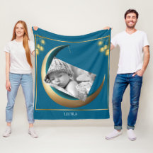 Aangepaste foto baby fleece deken