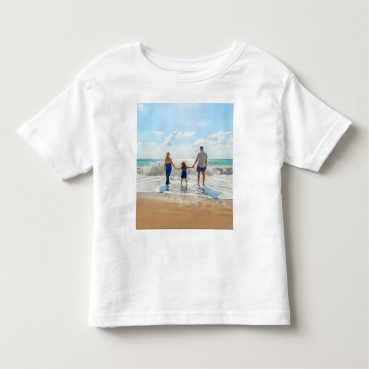 Aangepaste foto Baby T-shirt - Uw eigen ontwerp (Voorkant)