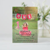 Aangepaste foto-Baby verjaardag Kaart (Staand voorkant)