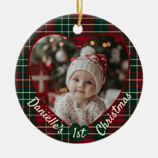 Aangepaste foto Baby's eerste Keramisch Ornament