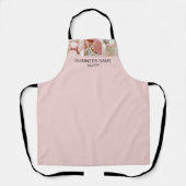 Aangepaste Foto Backwinkel Roze Schort (Voorkant)