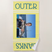 Aangepaste foto-badhanddoek - persoonlijke cadeaut strandlaken (Voorkant)