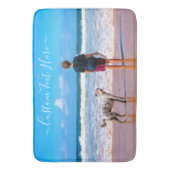 Aangepaste foto badmat Uw favoriete foto en tekst (Voorkant Verticaal)