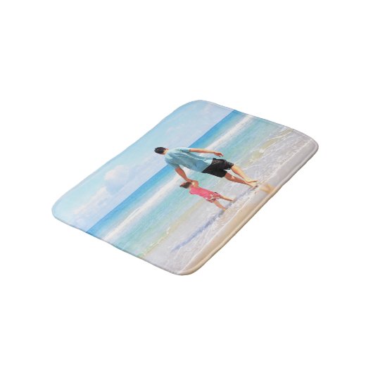 Aangepaste foto badmat uw foto's cadeau (Gekanteld)