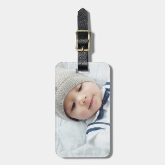 Aangepaste foto bagagelabel (Voorkant verticaal)