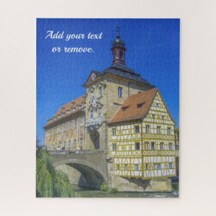 Aangepaste foto, Bamberg Town Hall, Beieren, Duits Legpuzzel