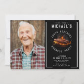 Aangepaste foto Barbecue 100e verjaardagsfeest Kaart (Voorkant)