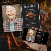 Aangepaste foto Barbecue 100e verjaardagsfeest Kaart