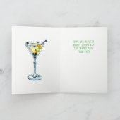 Aangepaste foto-Bartender-kerstfoto Feestdagen Kaart (Binnen)