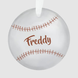 Aangepaste foto Baseball Eenvoudige Typografie Ornament